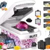 Blitz® - 15en1 Coupe-légumes et trancheuse multifonction avec lames INOX