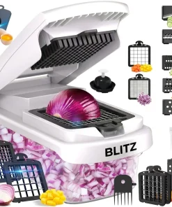 Blitz® - 15en1 Coupe-légumes et trancheuse multifonction avec lames INOX