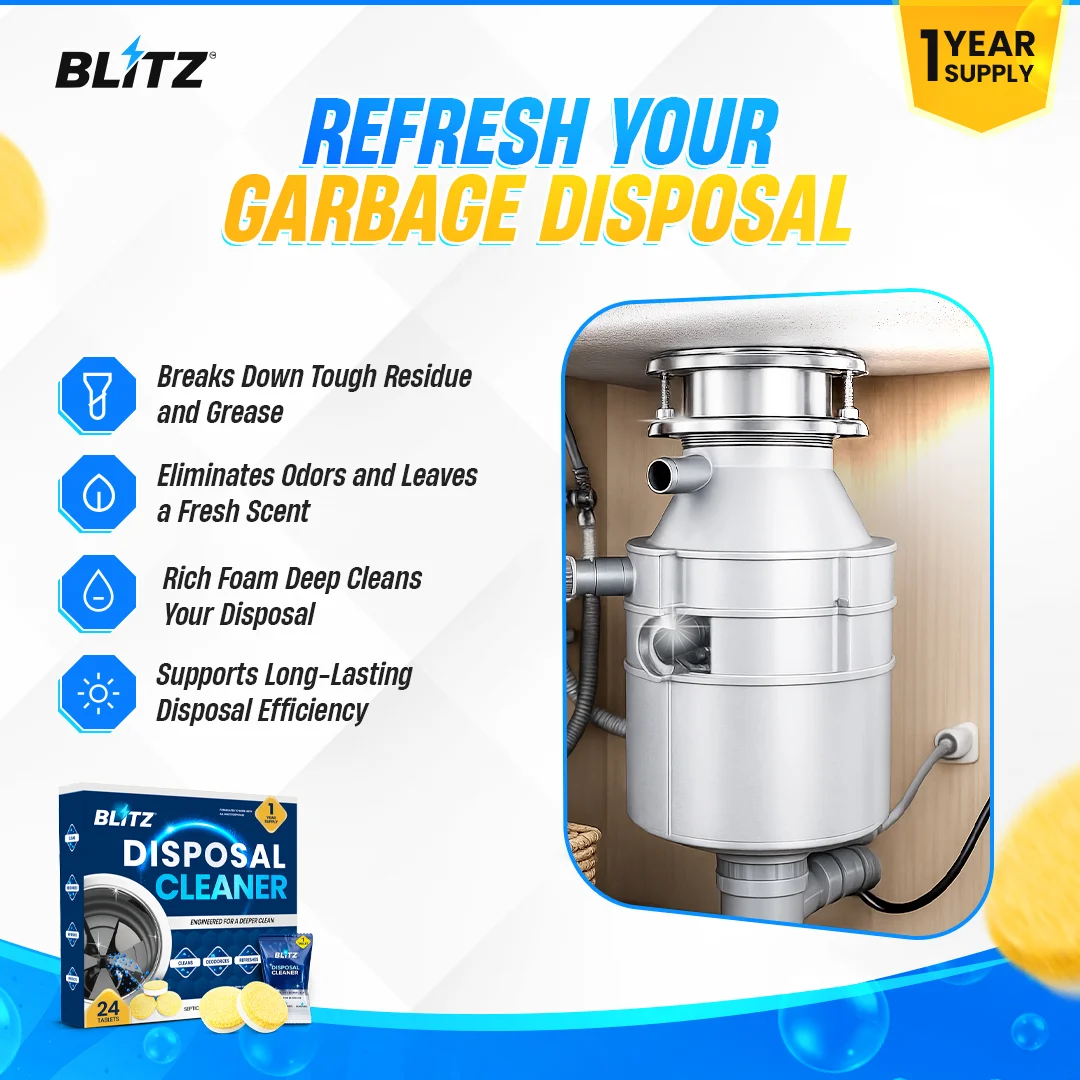 BLITZ - Nettoyant et Désodorisant Pour Broyeur