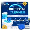BLITZ - Nettoyant cuvette de toilettes automatique efficace contre les taches et les mauvaises odeurs