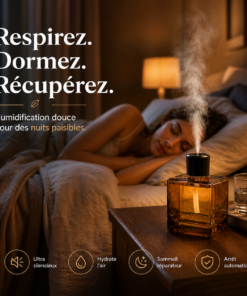 4en1 Humidificateur d’Air Et Diffuseur d’Arômes Huiles Essentielles 500 mL Ultra-Silencieux Pour Maison Et Voiture