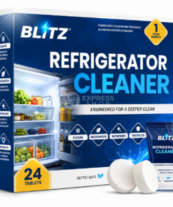 BLITZ - 24 Tablettes Nettoyant pour Réfrigérateur et Machine à Glaçons |  Complet pour 12 Mois