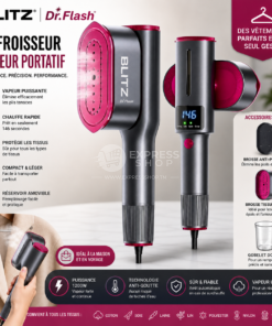Blitz® - Dr.Flash 5en1 Fer à Vapeur Portable 1200W –  Défroisseur Ultra Puissant