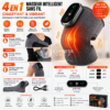 4-en-1 Masseur Chauffant & Vibrant Sans Fil