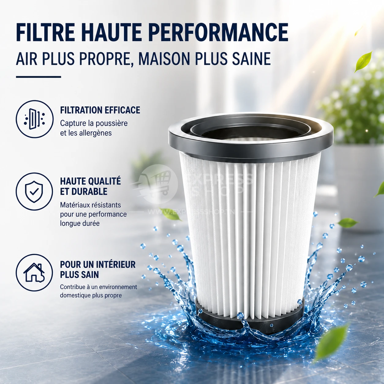 Filtre de Remplacement Haute Performance pour Aspirateur – Filtration Efficace & Qualité Durable
