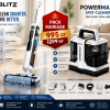 Blitz® Pack Mariage Aspirateur Laveur Sans Fil + Aspirateur  Nettoyeur de Taches PowerMax