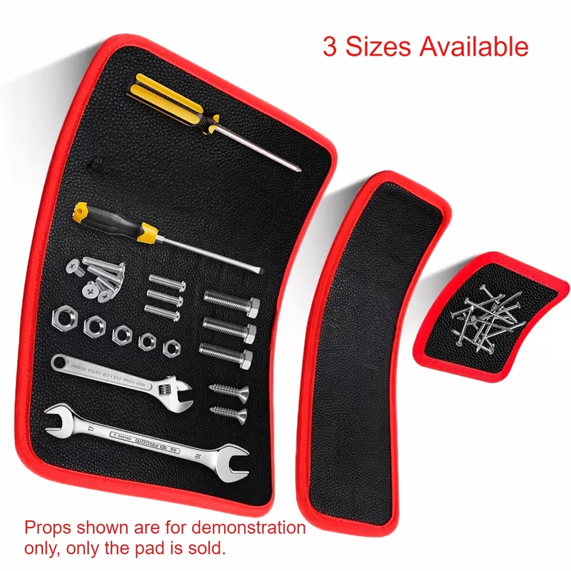 3en1 Set de 3 Tapis Magnétiques pour Outils Flexibles Multi-Tailles Organisateur Garage Atelier Mécanique