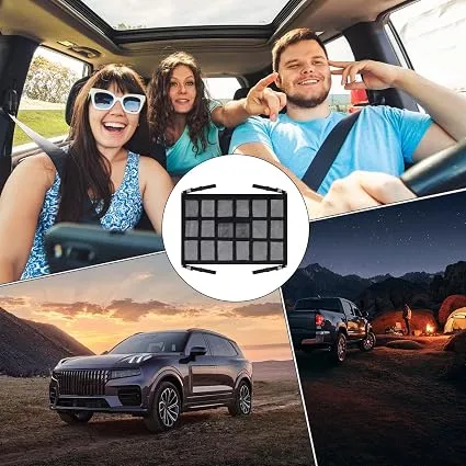 Filet de Rangement de Toit pour Voiture Grande Capacité – Organisateur de Plafond Double Couche, Ultra Résistant