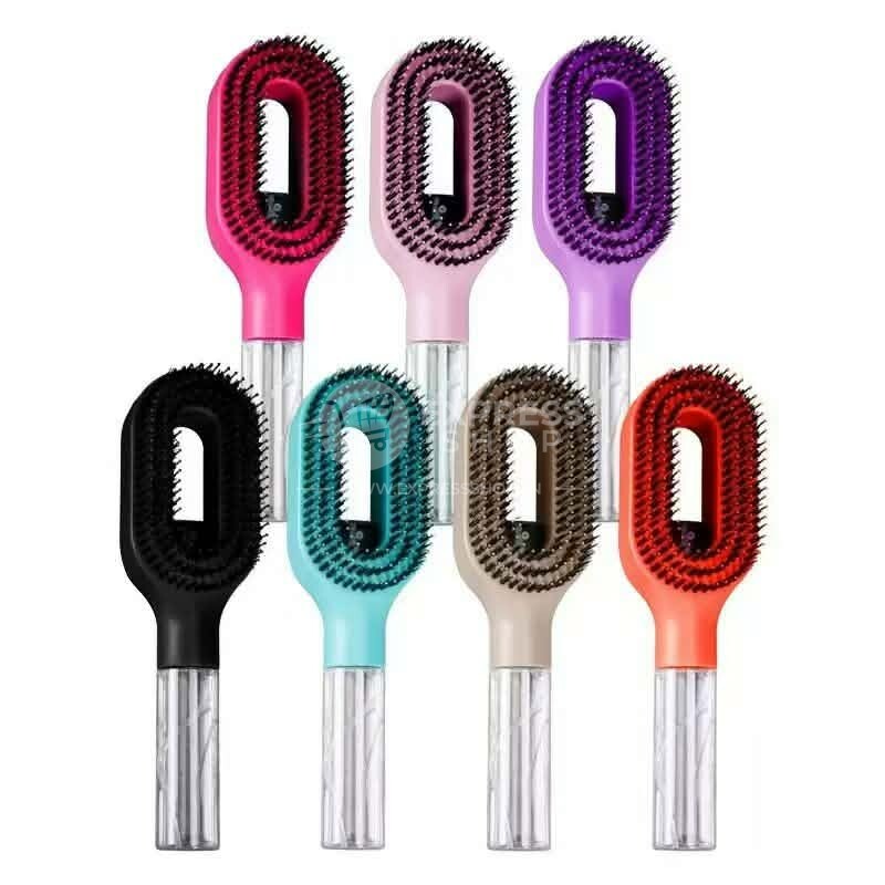 2en1 Brosse Démêlante Cheveux  avec Pulvérisateur Intégré 50 ml Anti Nœuds et Anti Frisottis
