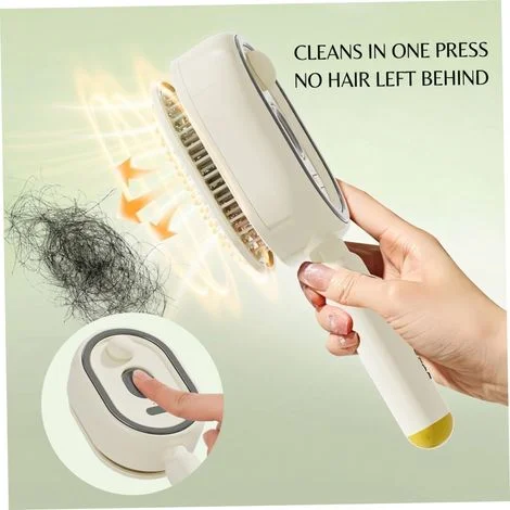 2en1 Brosse Vapeur Électrique Cheveux Rechargeable Peigne Démêlant Anti Frisottis Antistatique