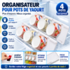 4en1 Rangement Réfrigérateur Multifonction pour Yaourts Économiseur dEspace