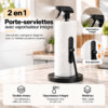 2en1 Porte-Serviettes en Papier avec Vaporisateur Intégré – Support Vertical Moderne pour Cuisine & Salle de Bain