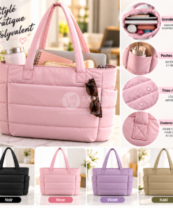 8en1 Sac à Main Fourre Tout Femme Grande Capacité avec Compartiment Ordinateur , Imperméable