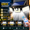 4en1 Applique Murale Solaire Extérieure 3 Têtes Orientables avec Détecteur de Mouvement – Éclairage Jardin, Garage & Entrée
